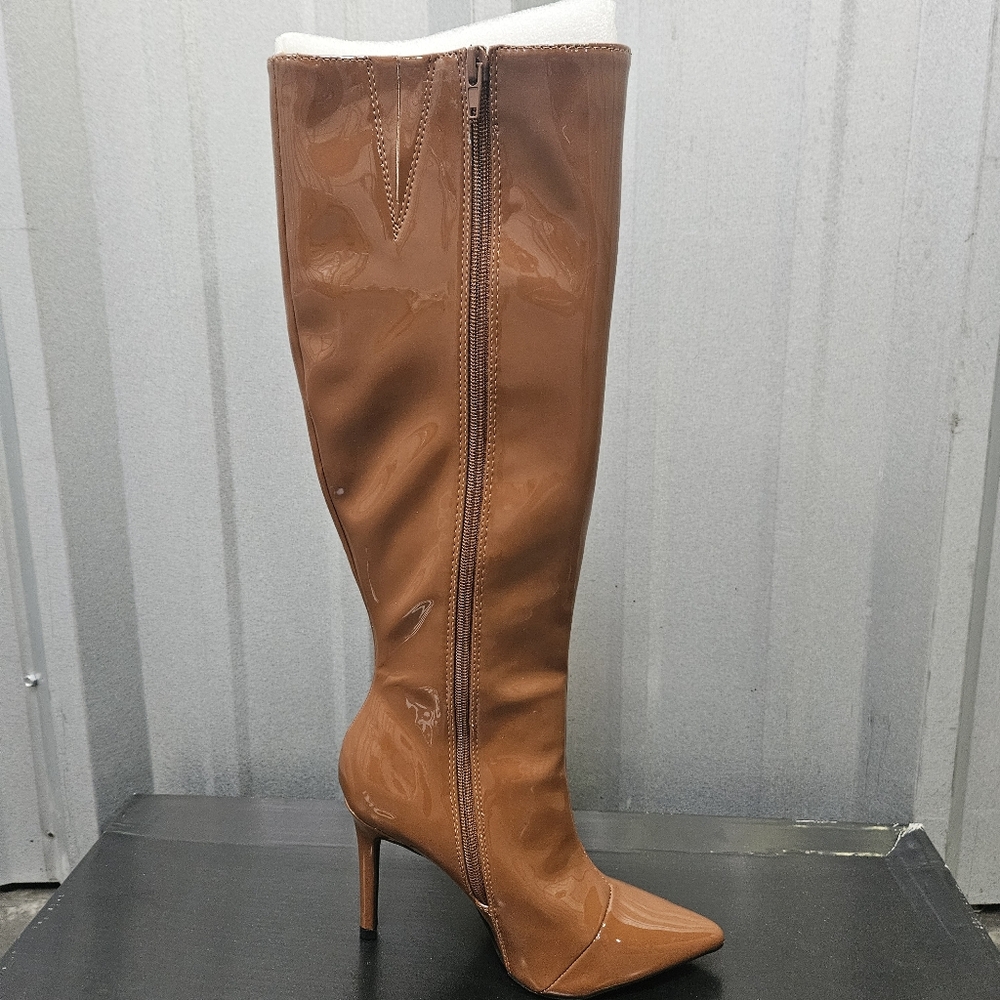INC International Concepts Rajel Congac Pointed Stilleto Heels Brown Boots - Picture 6 of 11